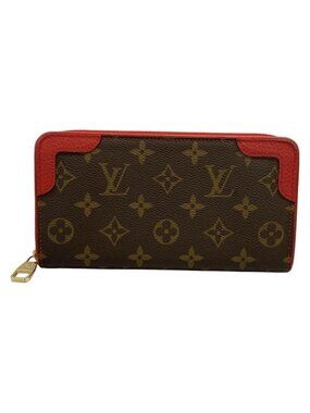Louis Vuitton Wallet Monogram Zippy Retiro Cerise Leather